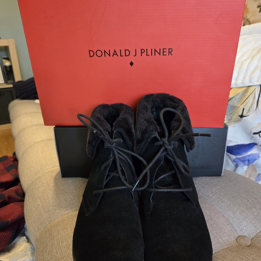 Donald J. Pliner Black Men's Boots